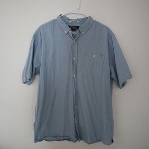 Ezekiel - Men's Short Sleeve Button Down Shirt - XL - Light Blue